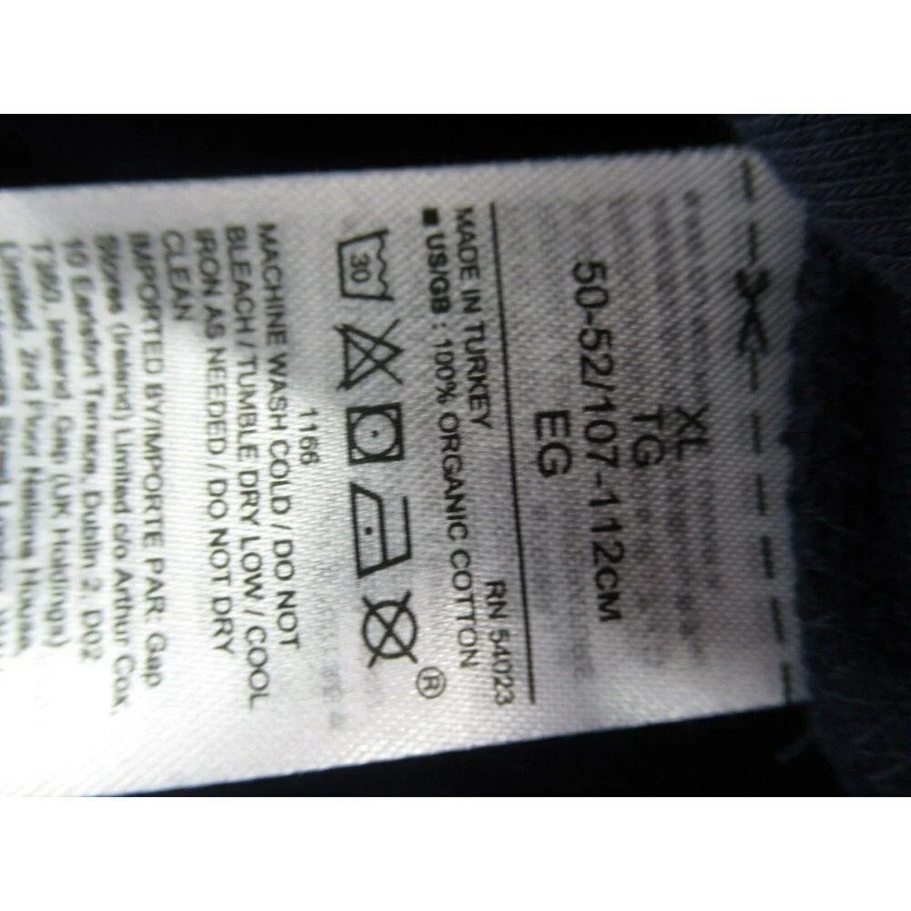 Banana Republic Men's XL 1/4 Zip Sweater w/Pocket Organic Cotton Navy Blue